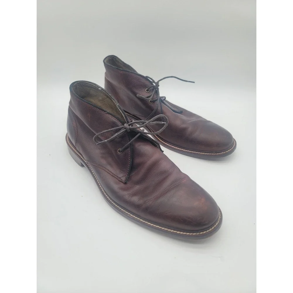 Banana Republic Leather Chukka Boots‎ Mens 10.5 Brown Lace Up Ankle Boots